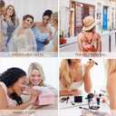 Small Travel Jewelry Box, Portable Jewelry Organizer Case for Women and Girls, Travel Essentials (Light Gray)