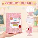 24Pcs Welcome Back to School Gift Bags,Teacher Appreciation Gift, Composition Notebook Pattern Paper Bags with Handles, Year Treat Bag for Back to School Graduation Retirement Wrapping Supplies, 15 x 21x 8 cm