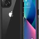 Lanhiem for iPhone 13 Case, IP68 Waterproof Dustproof Shockproof Cases with Built-in Screen Protector, Full Body Sealed Protective Front and Back Cover for iPhone 13, 6.1 inch (Purple)