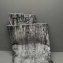 Modern Abstract Area Rug for Entryway, Grey Brown Super Soft Washable Rug with Non-Slip, Low-Pile Door Mat Indoor for Living Room Bedroom, Carpet with Non-Shedding