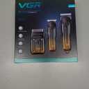 VGR 644 Hair Clippers for Men Professional, Cordless Beard Trimmer & Electric Razor Shavers for Men, Rechargeable 3 Piece Barber Hair Cutting Kit LED Display Men's Grooming Kit