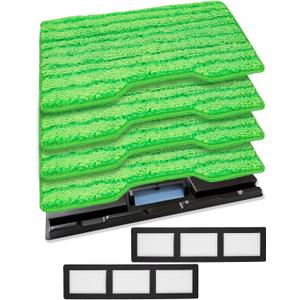 Replacement Mop Pads Compatible with Shark Vac Mop VM252 VM401 VM180 VM200 VM250 VM200P12 Cordless Hard Floor Vacuum Mop, Reusable Vac Pads Work with VCM60 VCD60 VCW60 VCO60, 4+2+1Pack