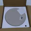 OAKOA Round Decorative Tray for Coffee Table Decor - Concrete Round Tray Home Decor - Bandejas Decorativas - Circle Coffee Table Centerpiece (Gray)