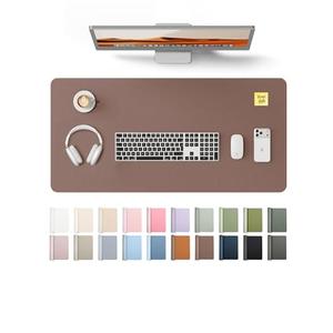 YSAGi Leather Desk Protector, Office Mat, Large Mouse Mat, Non-Slip PU Leather Blotter, Laptop Pad, Waterproof Writing Pad for Office and Home (Chocolate, 31.5" x 15.8")