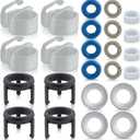 MOTOALL 06J998907A Engine Fuel Injector Seal Repair Kit for A3 A4 A5 Q3 TT Quattro Pack of 4