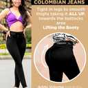 Colombian Jeans for Women Butt Lift Butt Lifting Jeans Women Black Pantalones Colombianos para Mujer Levanta Cola Negro (Black)