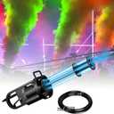 CO2 Cannon Fog Machine with LED Multi-Color Lights, Handheld Fogger Gatling Air Column Gun, CO2 Blaster Jet Machine Stage Effect Equipment for Events, Wedding, Party, Club (1Pack) (1Pc)