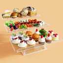 Bakzon Upgraded Dessert Table Display Set, Acrylic Cupcake Buffet Dessert Risers Stands, Tier Serving Trays Holder for Weddings Baby Shower Tea Party