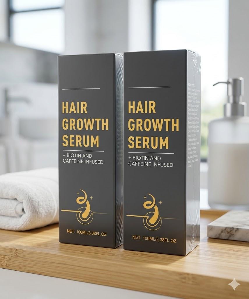 Hair Growth Spray, Hair Growth - Promotes Thicker, Fuller Hair with Natural Ingredients, Reduces Shedding, Hydrates & Adds Silky Texture - For All Hair Types(2-Pack, 100ml/Bottle)