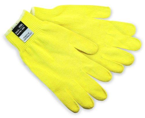 MCR Safety 9394M Kevlar Ultra-Light Weight 13 Gauge Gloves, Yellow, Medium, 2 Pair