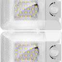 2 Pack Super Bright DC 12V Dimmable LED RV Ceiling Dome Light 450LM RV Interior Lighting Trailer Camper RV Lights Interior for Camper RV Trailer Boat