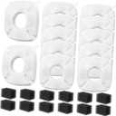 VANZACK Easy Replacement Pet Water Fountain Filters 12 Sets for Dog Cat Pet Water Dispenser