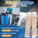 2Pack RC2-20 Replacement Cartridges Compatible with CR Spotless RC2-20
For DIC-20/DIW-20 Deionized Water Systems Designed for Cleaning Vehicles, Boats, Aircraft, and Yachts,400 Gallons