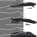 Perixx Periduo-605, Wireless Ergonomic Split Keyboard and Vertical Mouse Combo, Adjustable Palm Rest and Membrane Low Profile Keys, Black, US English Layout (11633)