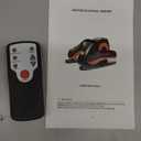 Under Desk Elliptical Machine, Electric Elliptical Leg Exerciser for Seniors with 12 Adjustable, Portable Quiet Elliptical Exercise Machine, Seated Pedal Exerciser with Remote Control (Orange)