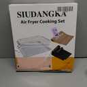 Air Fryer Accessories for Emeril Lagasse 26 Qt Extra Large & Everyday 360, Emeril Lagasse Air Fryer Basket and Pans for Oven with 100Pcs Disposable Parchment Paper, 4Pcs Reusable Teflon Mat