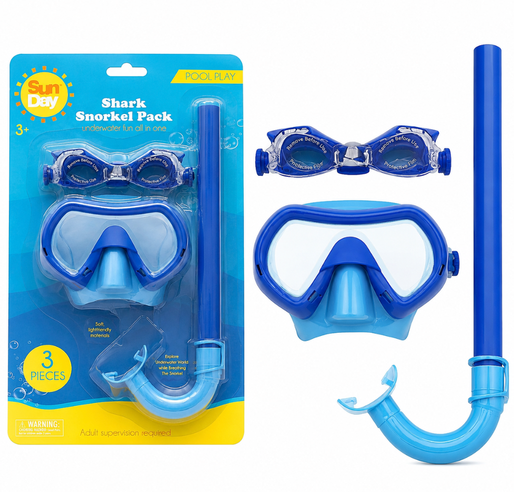 Sun Day Shark Snorkel Pack 3+