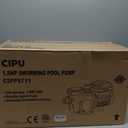 CIPU 1.5HP Variable Speed Pool Pump, 230V Self-Priming Pool Pump with Programmable Speed Control, 6420 GPH High Flow Replacement Pump for Inground Pool Filter Systems
