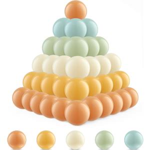 Clear Ball Pit Balls - Crush Proof Plastic Toy Balls for Boys and Girls (100 PACK, orange,teal)