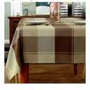 Rectangle Tablecloth Plaid Style Polyester Table Cloth Spillproof Dust-Proof Wrinkle Resistant Heavy Weight Table Cover for Kitchen Dinning Tabletop (Rectangle/Oblong, 52" x 70" (4-6 Seats),Taupe)