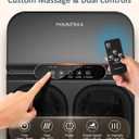 MOUNTRAX Foot Massager Machine with Heat, Foot Massager for Plantar Fasciitis, Neuropathy Pain, Shiatsu Foot Massager with Remote, Fits Feet Up to Men Size 12 (Black)