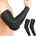 HiRui Elbow Pads for Teenagers Men Women, Elbow Brace Basketball Shooter Sleeves Arm Compression Sleeves (Small, Black)