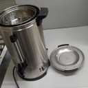 Commercial Coffee Maker 50-Cup Large Coffee Urn with Percolator Coffee Pot Electric 8L Stainless Steel Fast Brew Hot Water Dispenser for Tea Catering Events Home Office Easy Cleaning (Silver)