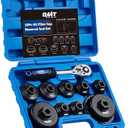 Orion Motor Tech Oil Filter Wrench Set, 10pc Oil Filter Socket Set, 3/8" Drive Metric Oil Filter Cap Wrench Removal Tool Kit, Low Profile Oil Filter Socket Set Compatible with Toyota VW BMW Mercedes