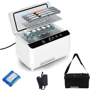 Electric Insulin Cooler Travel Case Box, Insulin Fridge for Travel TSA Approved, Portable Insulin Refrigerator, Diabetic Travel Case With LCD Display, 2-18 Temperature Control, 35 Insulin Pens