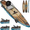 iTAOSTAR W02B 33" Inflatable Paddle Board with Seat, More Fun Inflatable Paddleboard with 5 Fins for Better Balance, Stand Up Paddle Board with Premium SUP Accessories for Adults of All Skill Levels