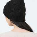 Heat Logic Women Winter Beanie Hat, Warm Stretchy Skull Cap, Soft Cozy Cap, Knit Beanie in Multiple Colors (Black)