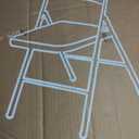 DUMOS Padded Folding Chairs 2 Pack, Dining Patio Chairs, Outdoor Home
Fabric Padded Cushion Back, Portable Stackable, Wedding Party, Patio Garden, Black Grey
