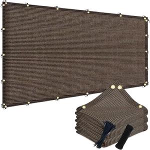 90% 6x20ft Sun Shade Cloth for Outdoor Deck Backyard Patio Garden Pergola Cover Canopy Mocha