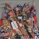 250th Anniversary Patriotic Wreath - Red White Blue Front Door Decor, 4th of July Memorial Day Wreath, All-Weather Farmhouse Outdoor Holiday Display