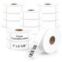 Compatible DYMO 30336 (1" x 2-1/8") Direct Thermal Multipurpose Labels, Address & Barcode Stickers for LabelWriter 450, 4XL, Rollo, Zebra – NOT for 550 & 5XL (12 Rolls / 6000 Labels), TRSTGIX