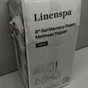 LINENSPA Memory Foam Mattress Topper - 2 Inch Gel Infused Memory Foam - Plush Feel - Cooling and Pressure Relieving - CertiPUR Certified - Dorm Room Essentials - Full Size