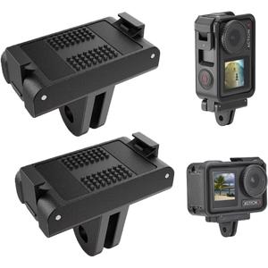 2 Pack Magnetic Quick Release Adapter Mount Base for DJI Action 5 Pro, Quick-Release Extension Bracket for Osmo Action 4/3/OSMO 360 Accessories with Dual-Claws