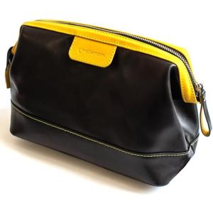 Genuine Leather Toiletry Bag for Men & Women – Large Waterproof Travel Dopp Kit – Handmade Shaving & Cosmetic Organizer – Classic Style Wash Bag for Bathroom, Gym, or Vacation (EXP 08/12/26)