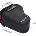 CADeN DSLR SLR Camera Sleeve Case with Neoprene Protection, Compatible for Nikon, Canon, Pentax, Sony and ect (Medium Black)