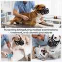 Dog Muzzle: Basket Dog Muzzles - Prevent Biting, Chewing and Scavenging - Allow Drinking, Soft, Lightweight, Breathable (XXL, Black)