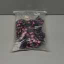 STYLEWORD Women's Summer 2026 Casual Short Sleeve Tiered Flowy Spring Dress Long Midi Beach Sundress Vacation Outfits, Black Pink Floral, Size M