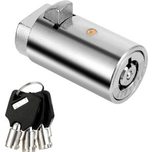 Tubular Lock Set Vending Machine Lock Keys Cylinder Locks for Storage Unit T Handle Vending Machine Locks for Coke Snack Candy Soda Machines (3 Keys)
