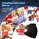 LED Beanie Hat with Light, Headlamp Beanie Cap Unisex Winter Warm Knit Night Light Hat, Knit Beanie Gifts for Men Women Kid (Coffee)