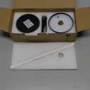 DAWALIGHT Cordless Lamp 4000mAh Rechargeable tbale lamp LED Desk Lamp Tempered Glass Stepless Dimming Black and Gold Battery Operated Portable Cordless 2700K Gold Base