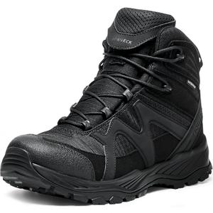 Men's Military & Tactical Boots  Waterproof & Comfortable Black Boots for Men, Perfect for Work, EMS, Hiking, and Combat (9 Wide)