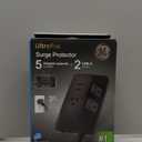 GE UltraPro Adapt 5-Outlet Surge Protector with USB Ports, 2 USB-A Ports, 2.4A, 3ft Braided Cord Power Strip Surge Protector, 560 Joules, Black, 73777