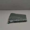 Round Table Placemats Set of 4, Wedge Shaped Faux Leather Table Mats, Heat Resistant Wipeable Washable Place Mats for Dining Table Dinner Kitchen Indoor Outdoor (Dark Green)