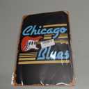 Chicago Blues Musician Guitar Sign Wall Decor Art Poster Vintage Metal Tin Sign for Funny Bathroom Garage Office Man Cave Room Pub Restaurant Sign Wall Decoration Gift 8x12 In