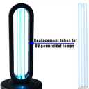 2PC UV Light Tube Ozone Sanitizer Bulb Ultraviolet Lamp Quartz Type 38W