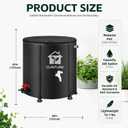 200 Gal Collapsible Rain Barrel with Spigot, Filter and Overflow Kit, Black